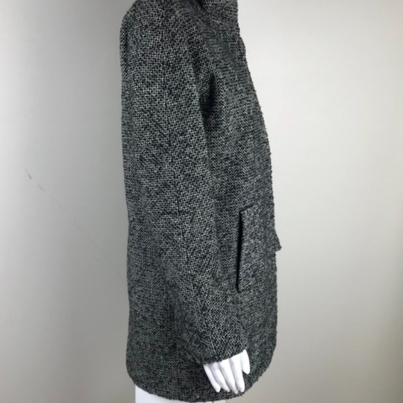 J. Crew Factory Black and White Tweed Wool Blend - Picture 3 of 6